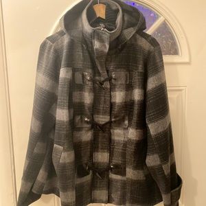 Torrid vintage plaid peacoat !